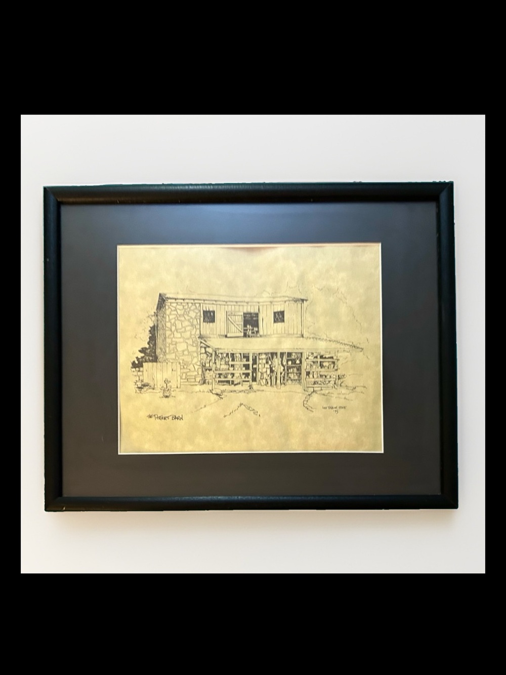 “The Potters Barn” By Lee Taylor Scott Pencil Drawing From Mineral Point Wi